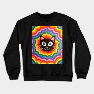 Rainbow Kitty Crewneck Sweatshirt